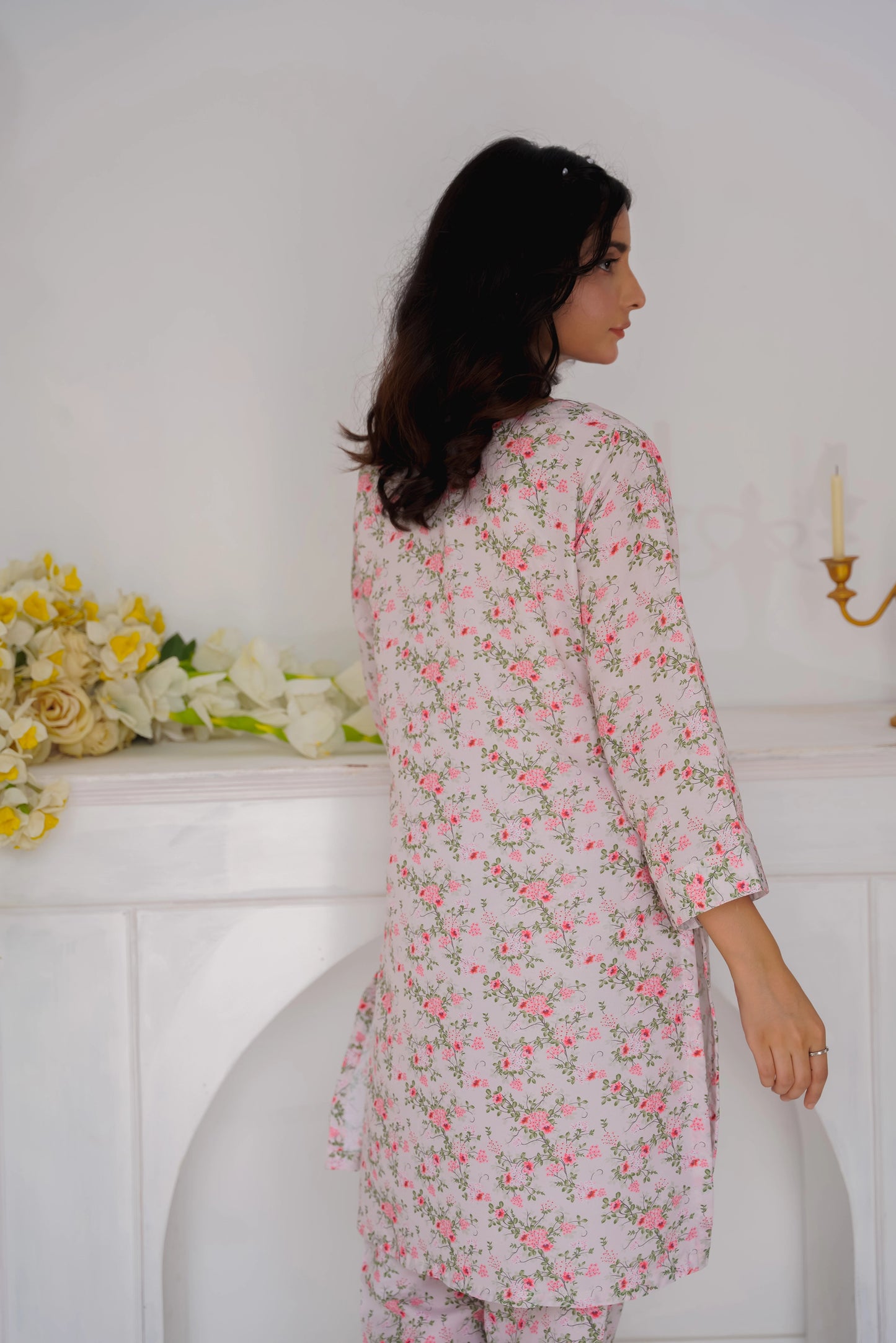 Azalea Gold 2 Piece Stitched Co-ords