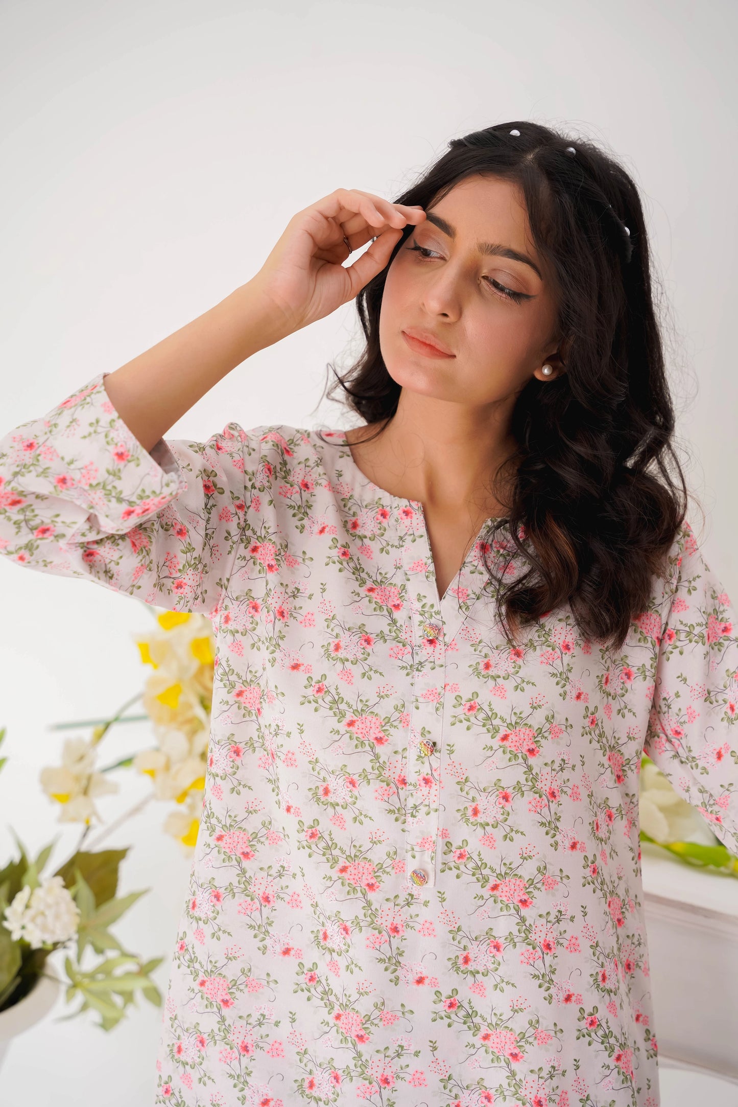 Azalea Gold 2 Piece Stitched Co-ords